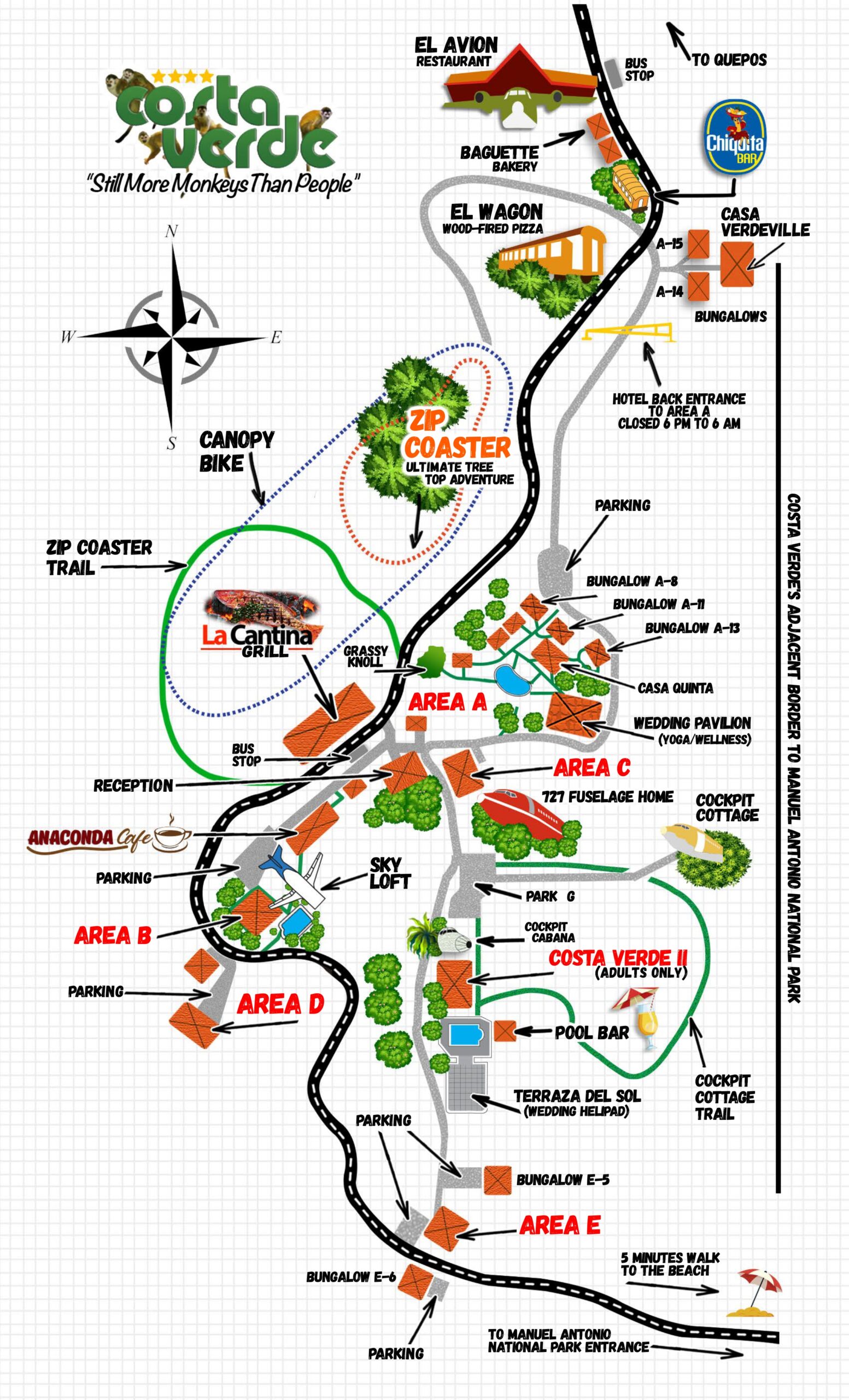 Hotel Map - Hotel Costa Verde